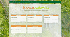 Desktop Screenshot of lepanierdesfamilles.com