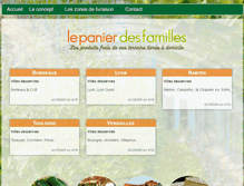 Tablet Screenshot of lepanierdesfamilles.com